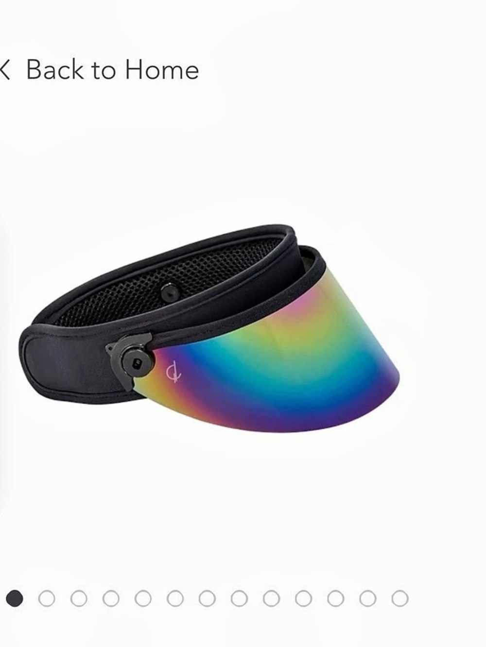 Bluestone Sunshields Shorty Lux Multicolor Visor Like New